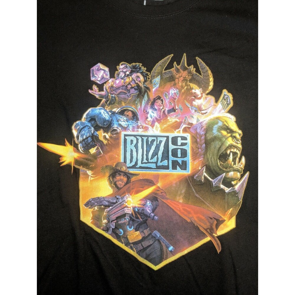 2018 BlizzCon Hearthstone Overwatch Starcraft WoW Blizzard T-Shirt Women Large L